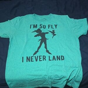 Disney Teal Peter Pan Graphic Tee